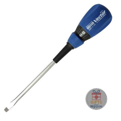 Vessel Vector Standard Driver B-260 6x150mm Large Cushion Grip Magnetic New