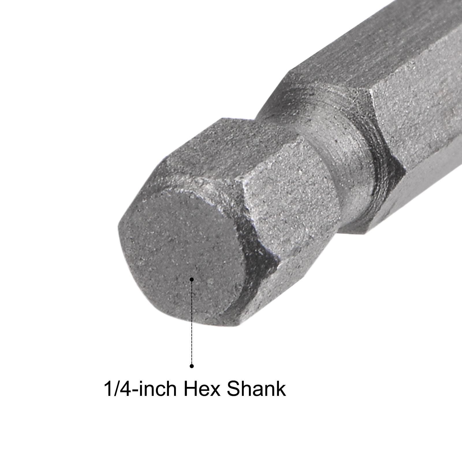 2pcs 1/4″ Quick-Change Hex Shank 12mm Magnetic Nut Driver Bit 1.89″ Length