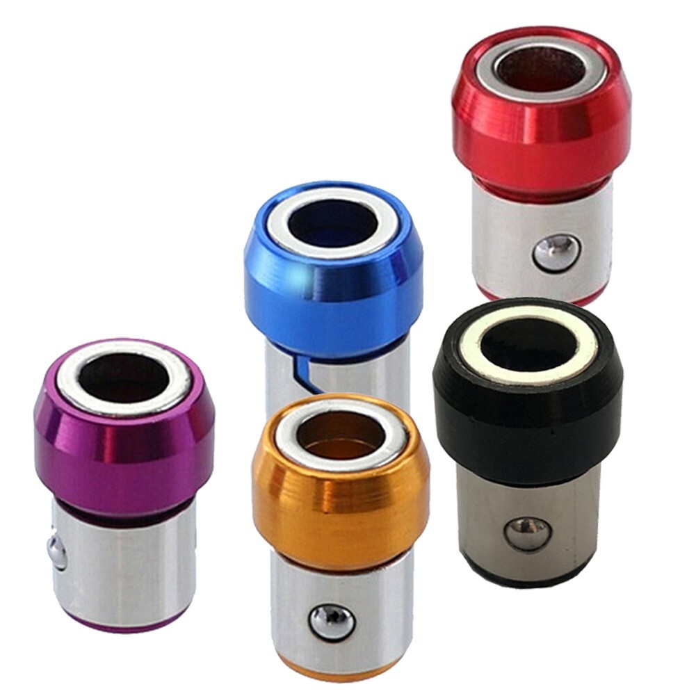 5 Pieces Magnetic Ring Screwdriver Bit Holder for Carpentry and Auto Repair