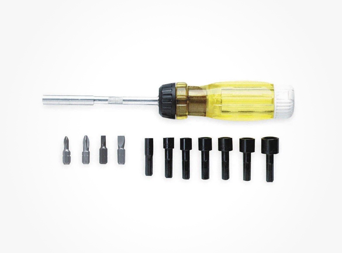PROTO J9322 Multi-Bit Screwdriver, NumBits 11 4LV35