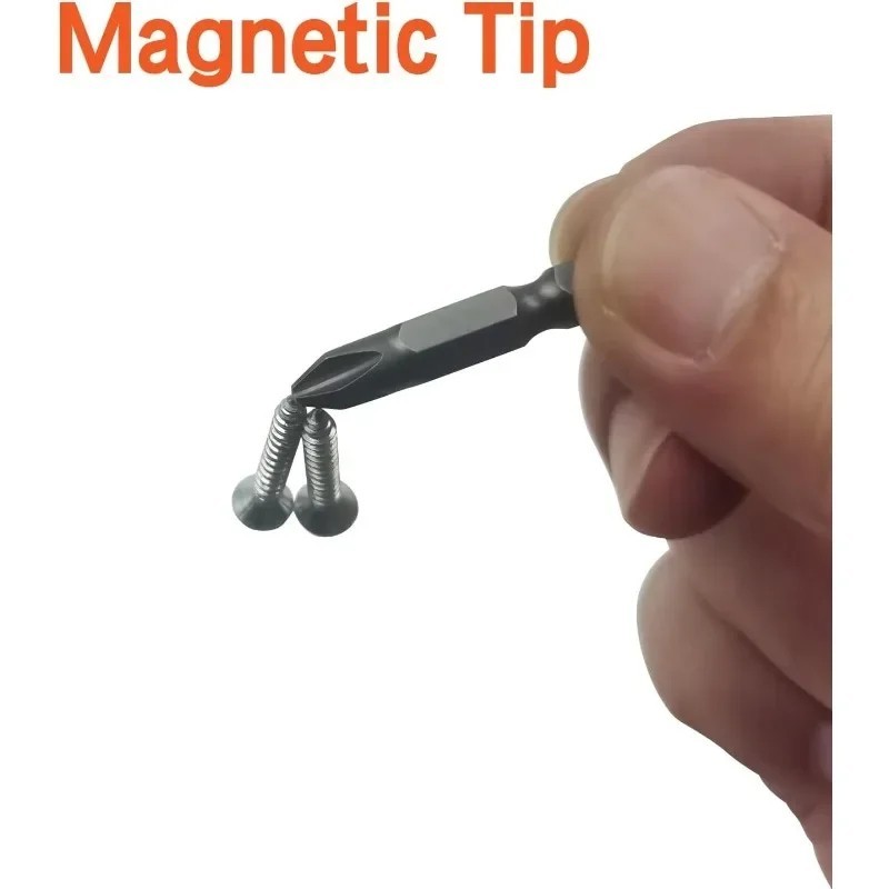 6Pcs 35Mm JIS Screwdriver Bit Set with Magnetic Tip, 1/4 Hex Shank, S2 Alloy_Ste