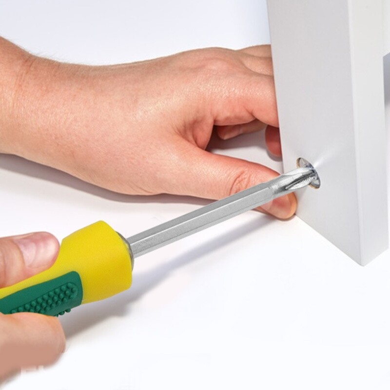 Reliable Anti Wear Screwdriver With Flat Head And Crosshead For Everyday Tasks