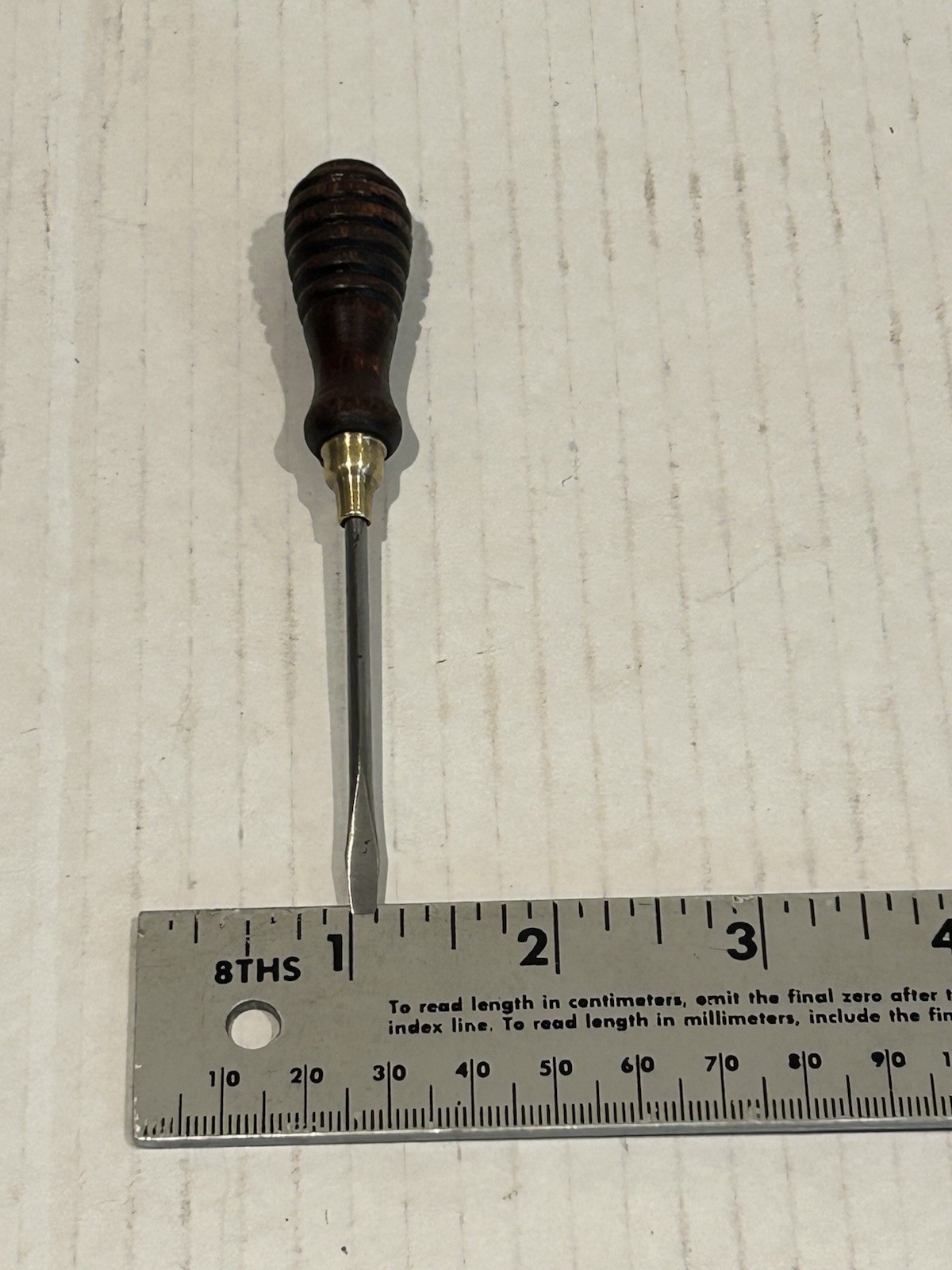Small Vintage 3pc Jewelers Wood Handle Flat Tip Screwdrivers Slotted