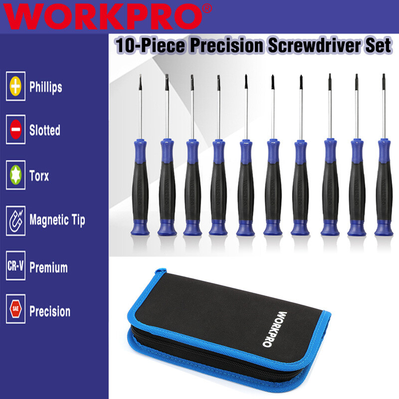 10PCS Precision Screwdriver Set Phillips Slotted Torx Star Magnetic Screwdrivers