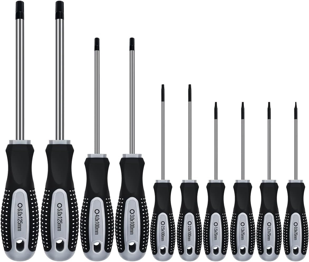Hex Allen Wrench Screwdriver Set (10 Pack in Precision & Standard Metric Sizes 0