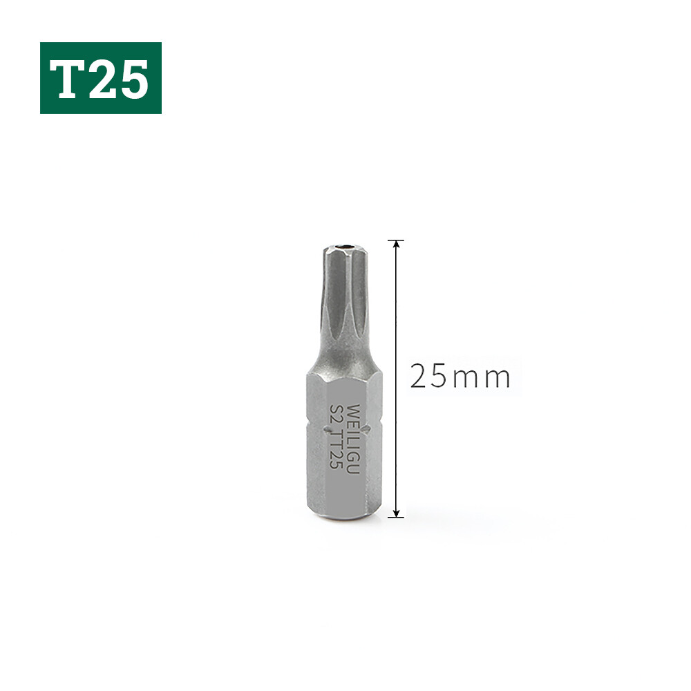 Hexagonal Phillips Flat Head Plum Blossom Short Screwdriver Head Length 25mm