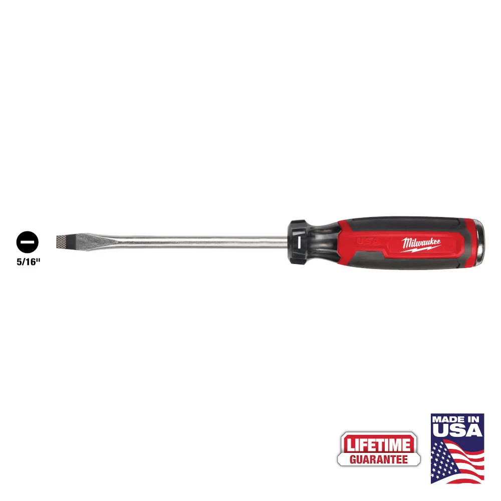 Milwaukee MT208 5/16″ Slotted 6″ Cushion Grip Demo Screwdriver – Made In USA