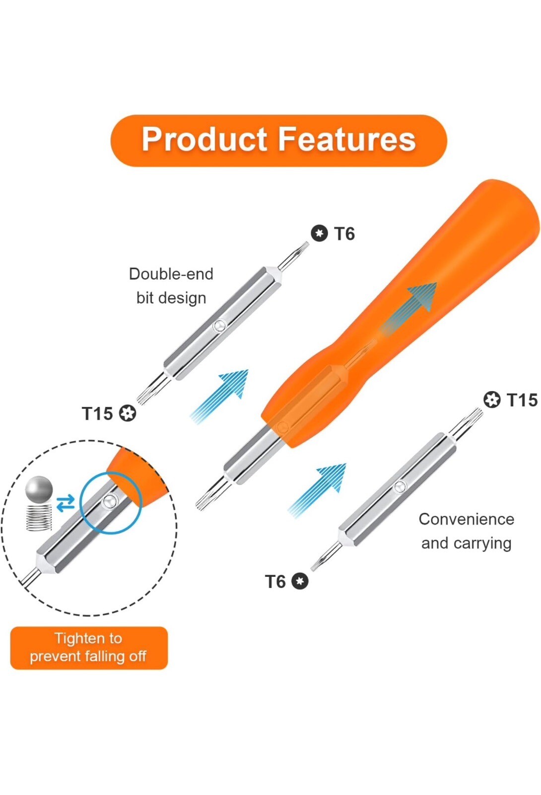 For Ring Doorbell Replacement Security Screws & Screwdriver Kit Fits Gen 1 2 3 4