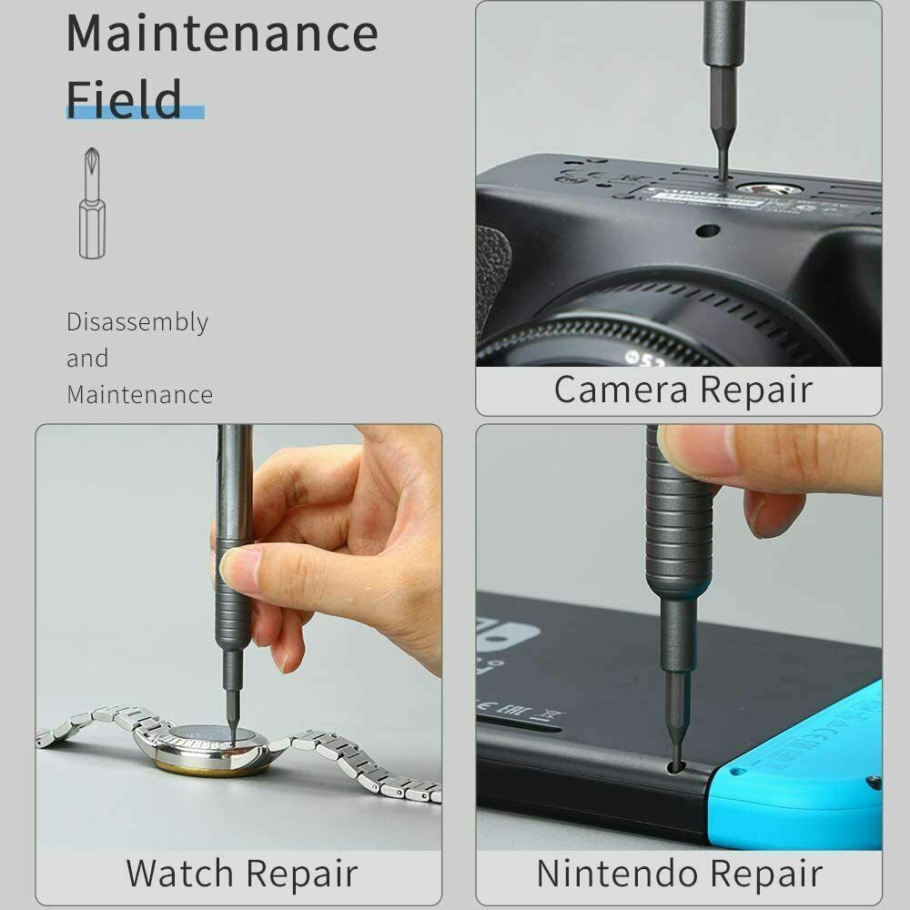 30PC Bits Screwdriver for Phone Watch Camera Computer Laptop Switch Game Console