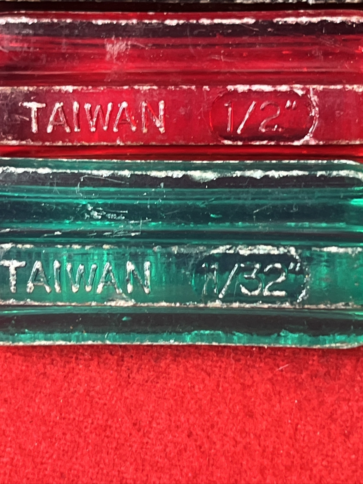 VINTAGE SET OF 4 NUTDRIVERS – MADE IN TAIWAN (1/4, 1/2, 3/16, & 11/32″) (t71)