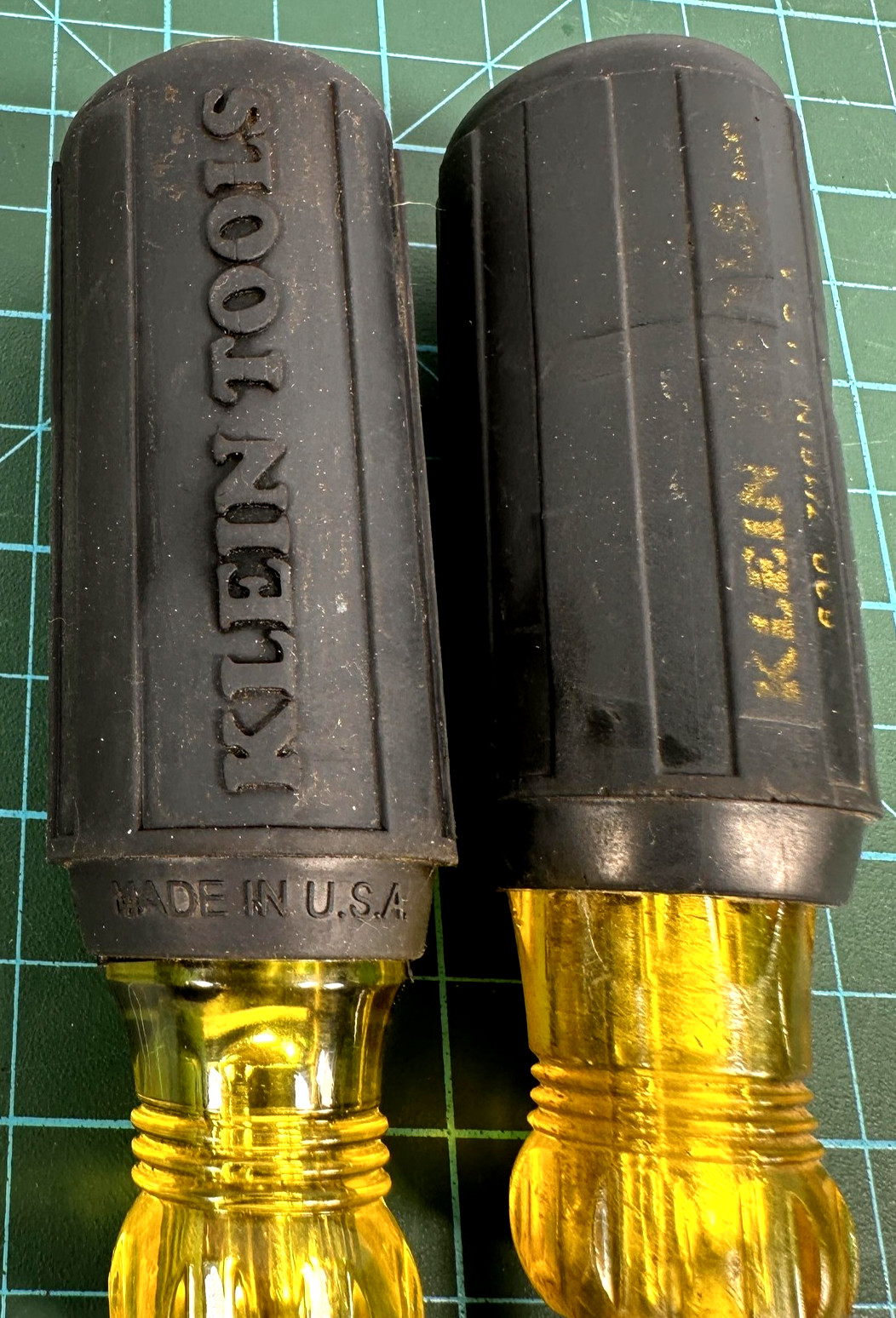 Klein Tools Nut Driver Set 2pc Cushion-Grip Hollow-Shank Made USA 7/16