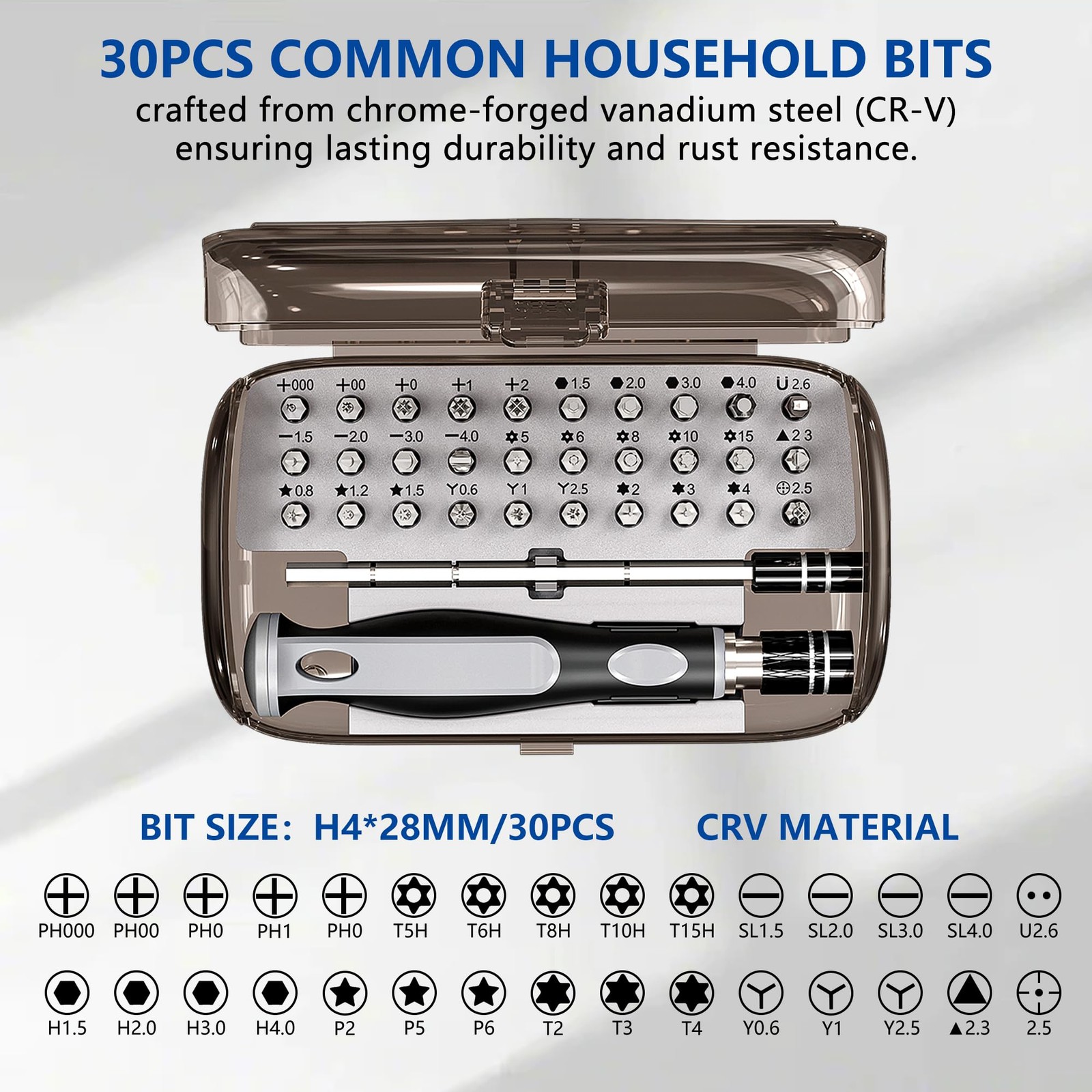 32in1 Precision magnetic Screwdriver Set for 30 positions Mini repair kit, s…