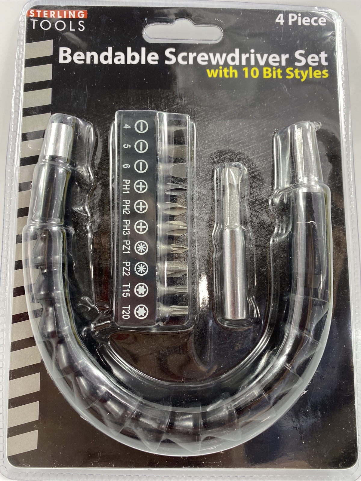 Sterling Tools Bendable Screwdriver Set with 10 Bit Styles