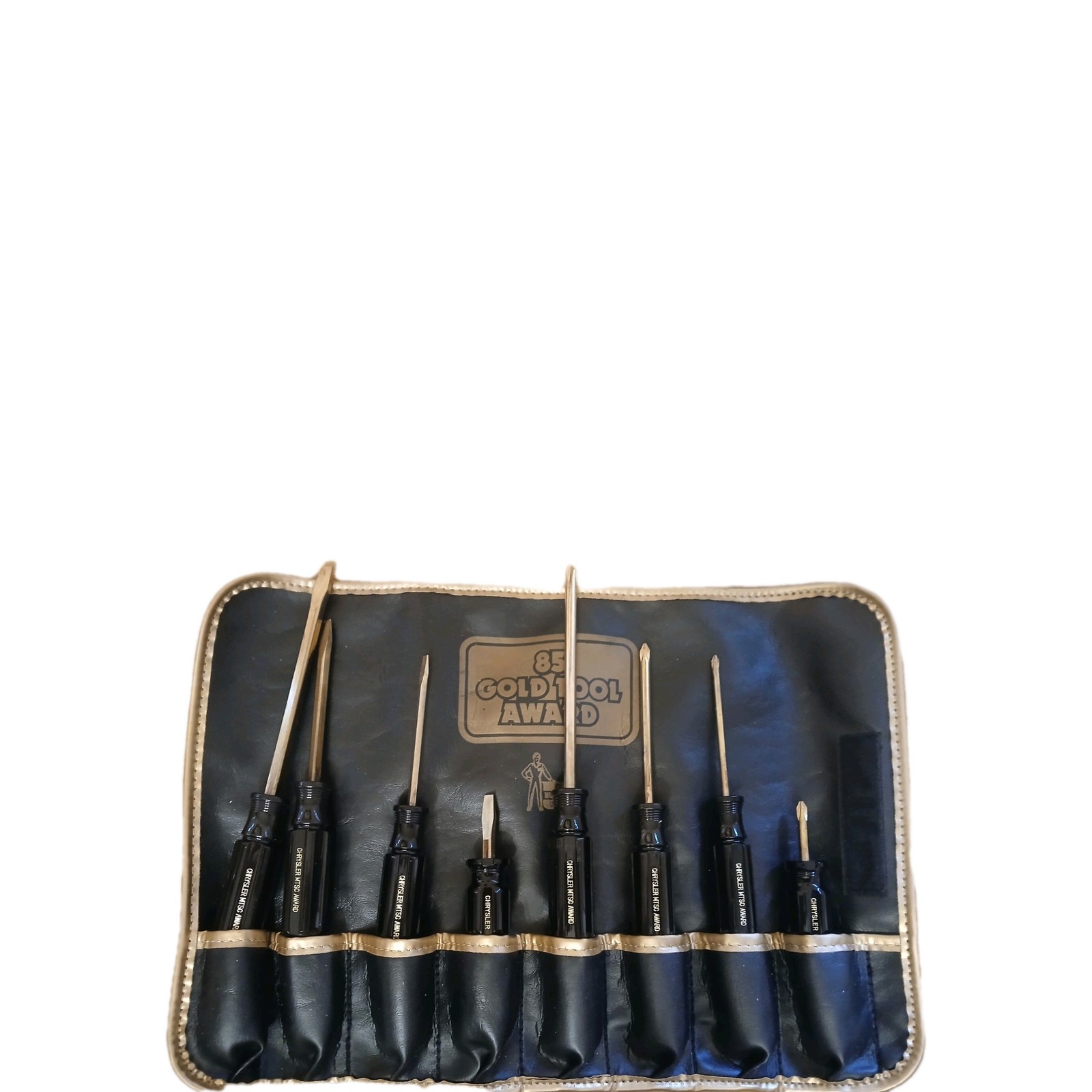 1985 Gold Tool Reward Screwdriver Set “Chrystler Master Tech”