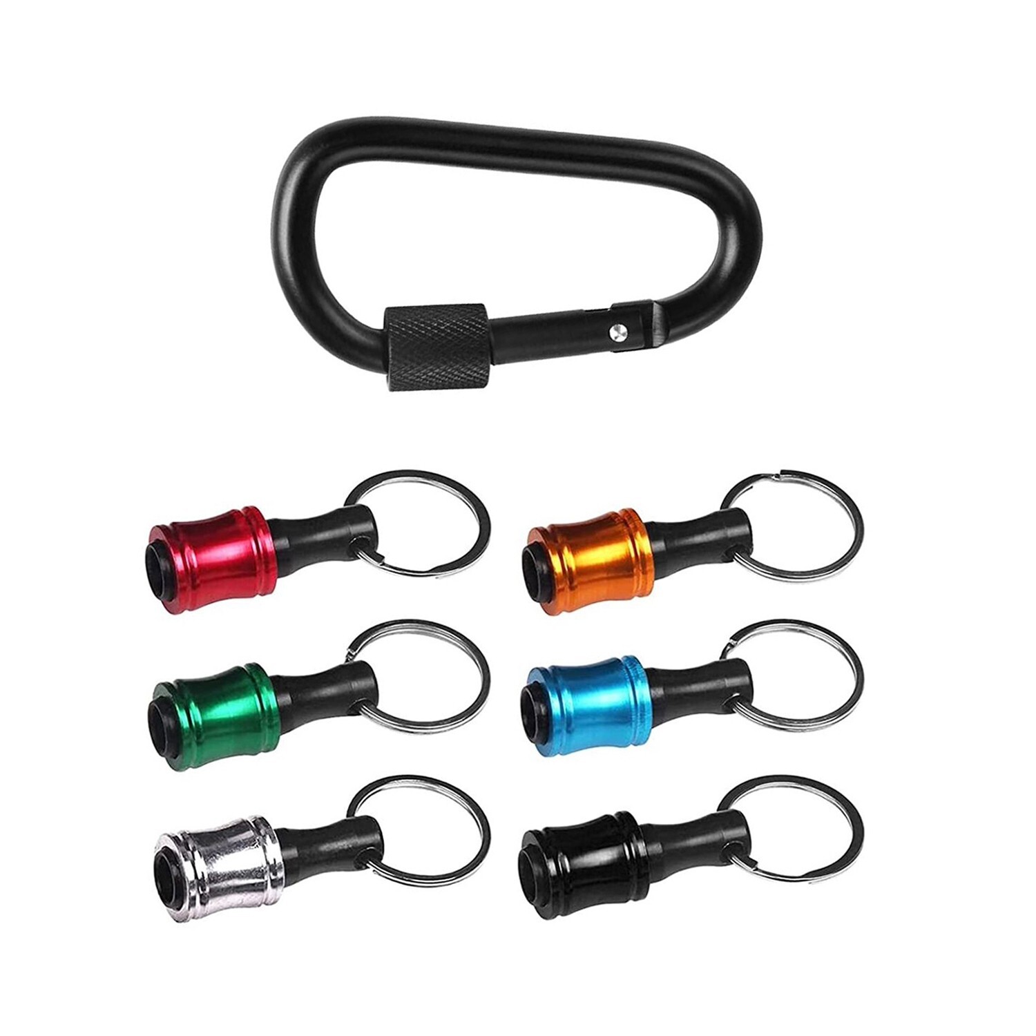 1/4″ Hex Shank Quick Release Keychain Screwdriver Drill Bit Holder Bit Set