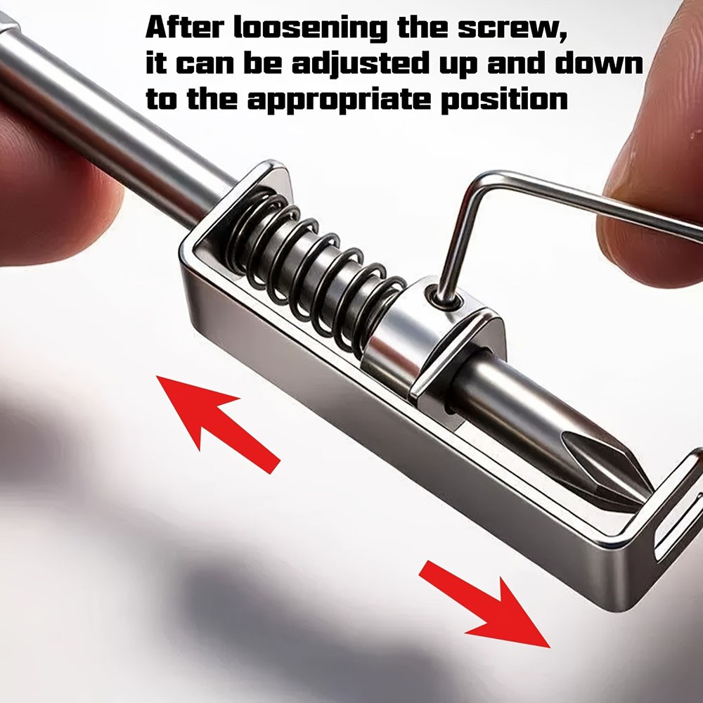 8 Pack Spring Loaded Screw Holder Bit Set for Woodworking and Construction Use