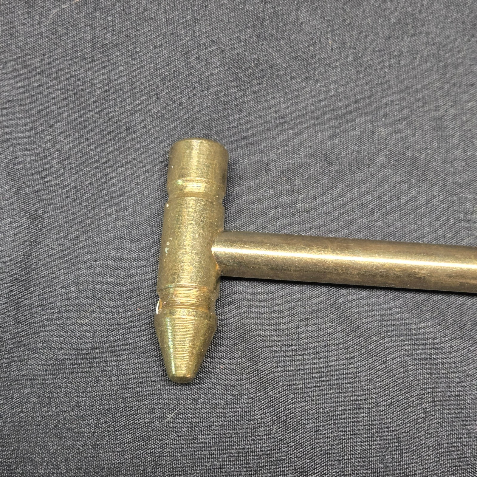Vintage Compact Brass Hammer Multi-Tool 5-in-1 Screwdriver Set Collectible