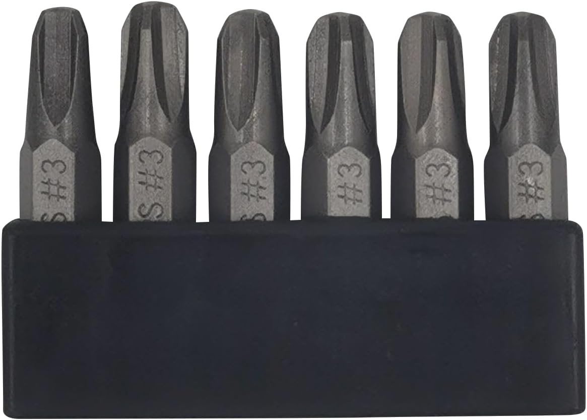 6Pcs 35Mm JIS Screwdriver Bit Set with Magnetic Tip, 1/4 Hex Shank, S2 Alloy Ste
