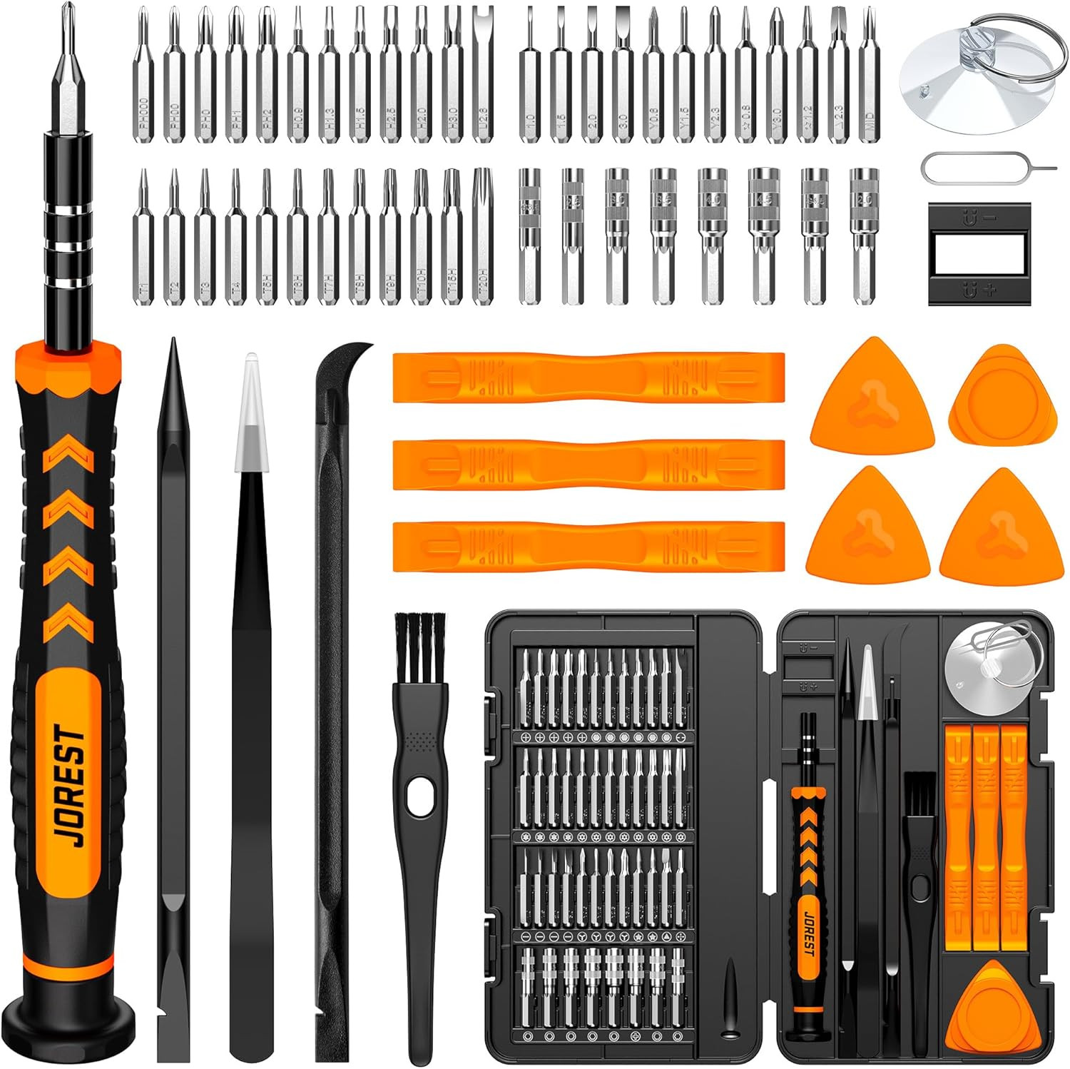 JOREST 38Pcs Small Precision Screwdriver Set with Torx T5, T6, Y00, Mini Repair