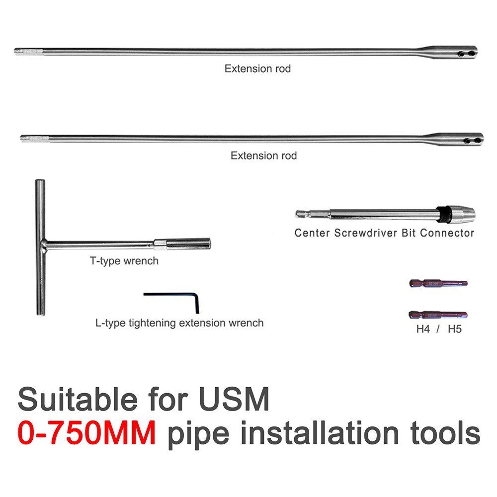 For USM Haller Furniture Installation and removal Tool Wrench Set In-pipe tools