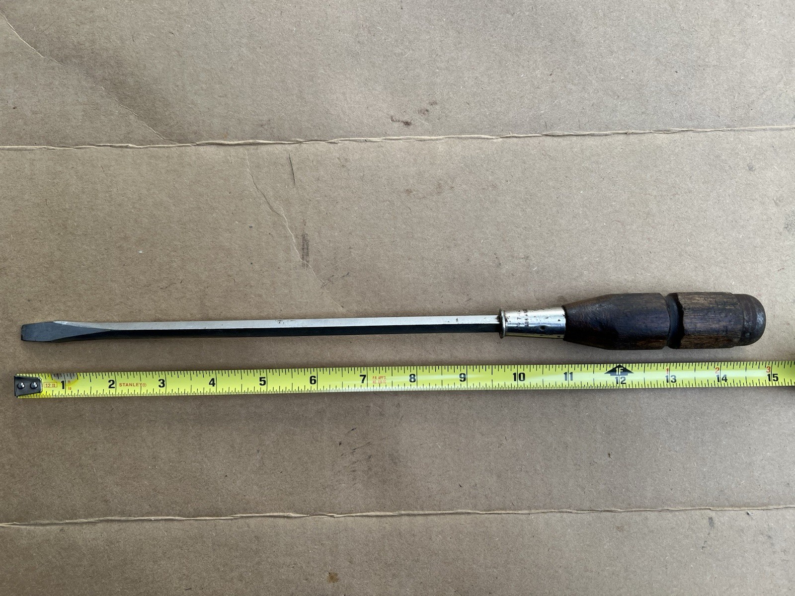🇺🇸Vintage 9742 Proto Flathead Screwdriver Wood Handle Los Angeles USA🇺🇸