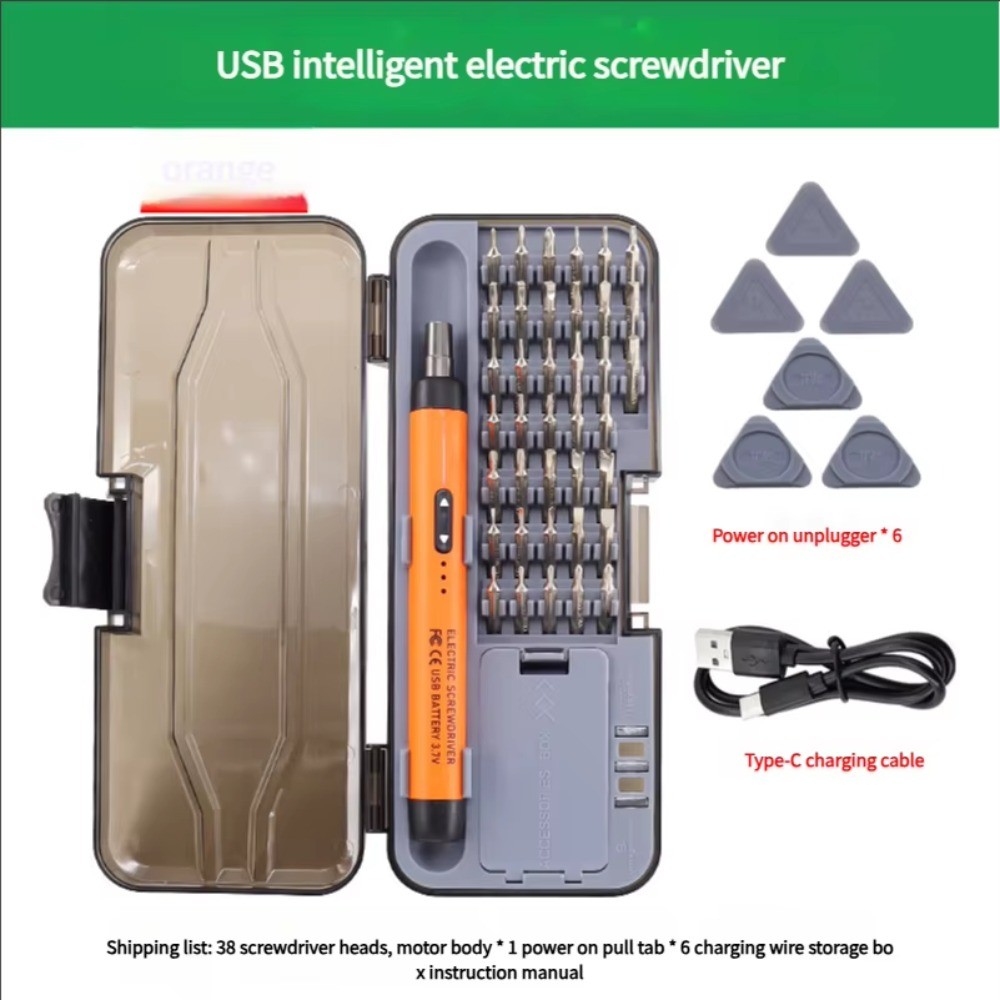 46 in 1 Cordless Electric Screwdriver Set USB Magnetic Phone Repair