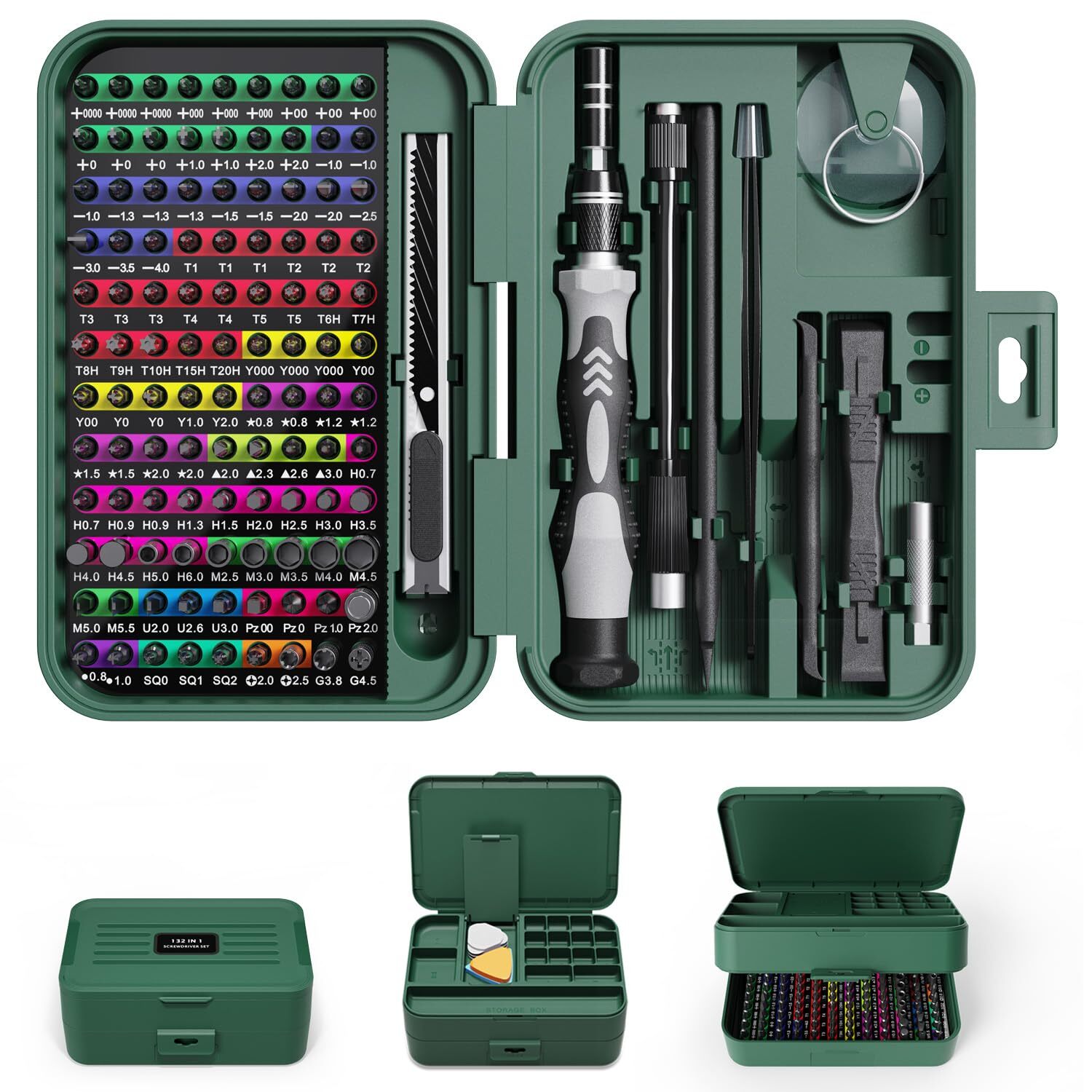 Mini Precision Screwdriver Set With Colorcoded Identification 132 In 1 Micro Mag