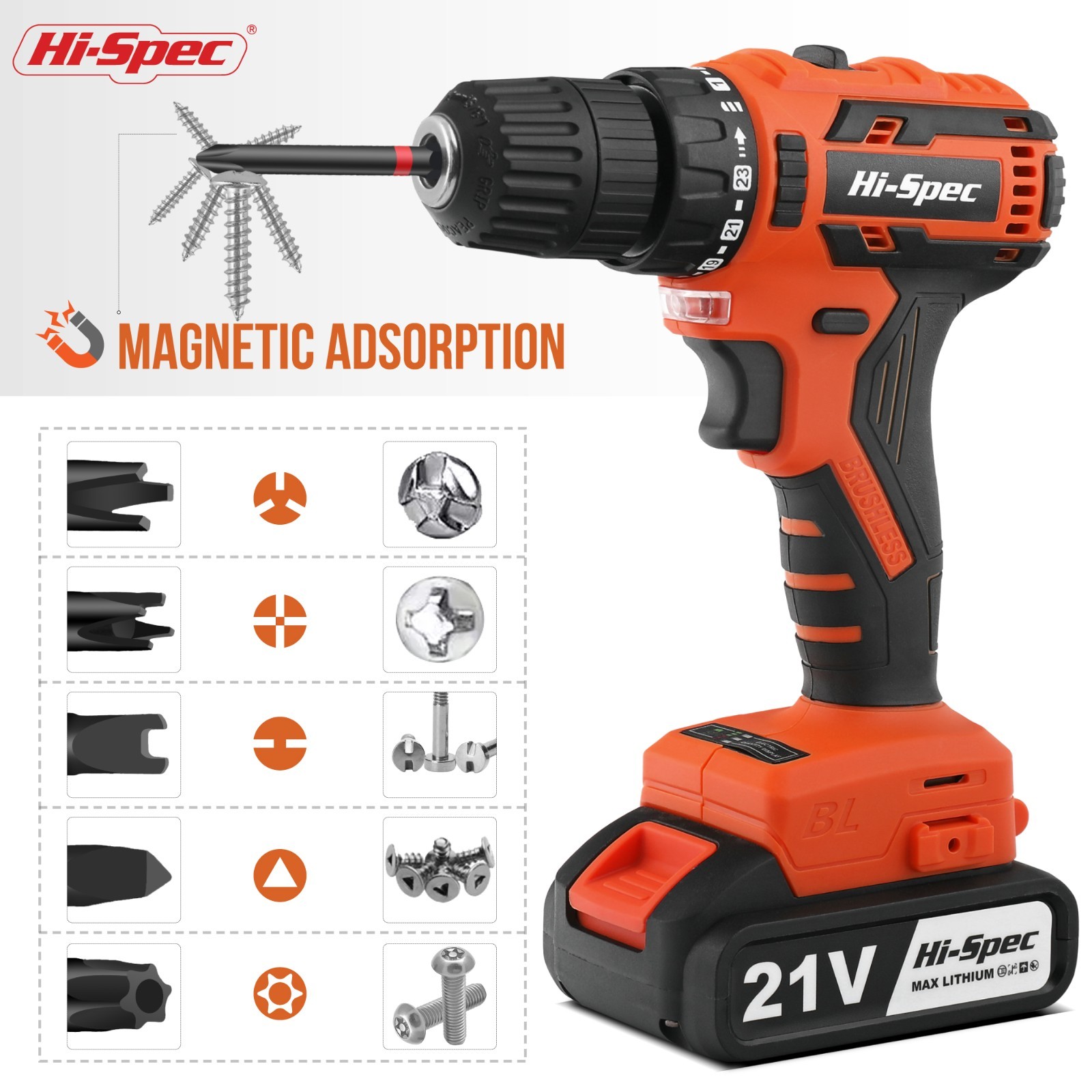 Hi-Spec 68pc Long Extended Screw Driver Bits and Mini Ratchet Wrench Handle Set.