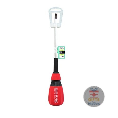 Vessel Vector Standard Phillips Screwdriver +2 150mm Large Grip B-260 New
