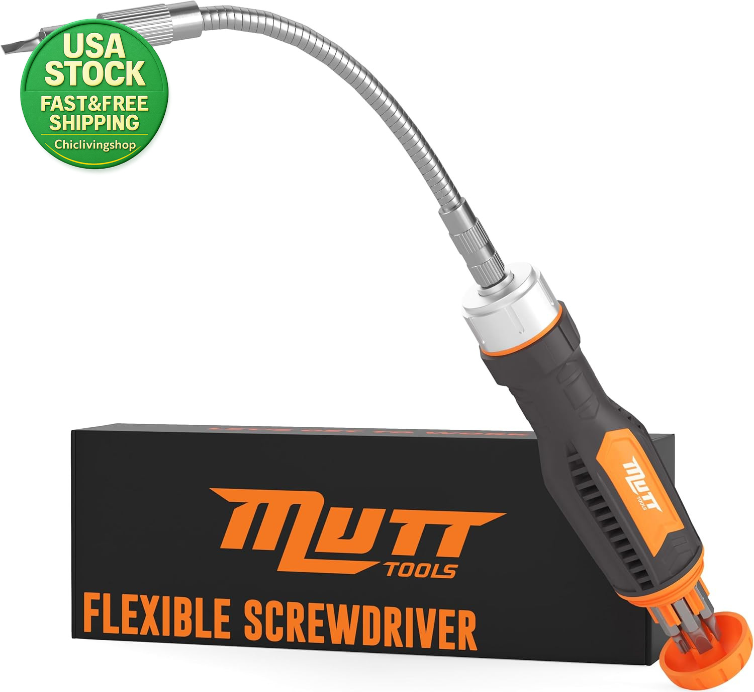 Ratcheting Flexible Screwdriver 12 in 1 Shaft Bit Holder Phillips Slotted Torx