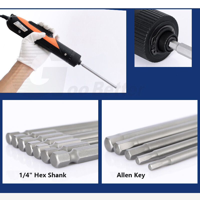 Hex Allen Key Bit Set Screwdriver Socket 50mm Long Impact Driver Drill Magnetic
