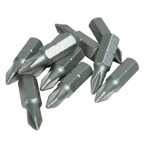 Phillips #2 Screwdriver Bit 1″ Long PH2 Insert Bit Cr-V (Pack of 10-25-50-100)