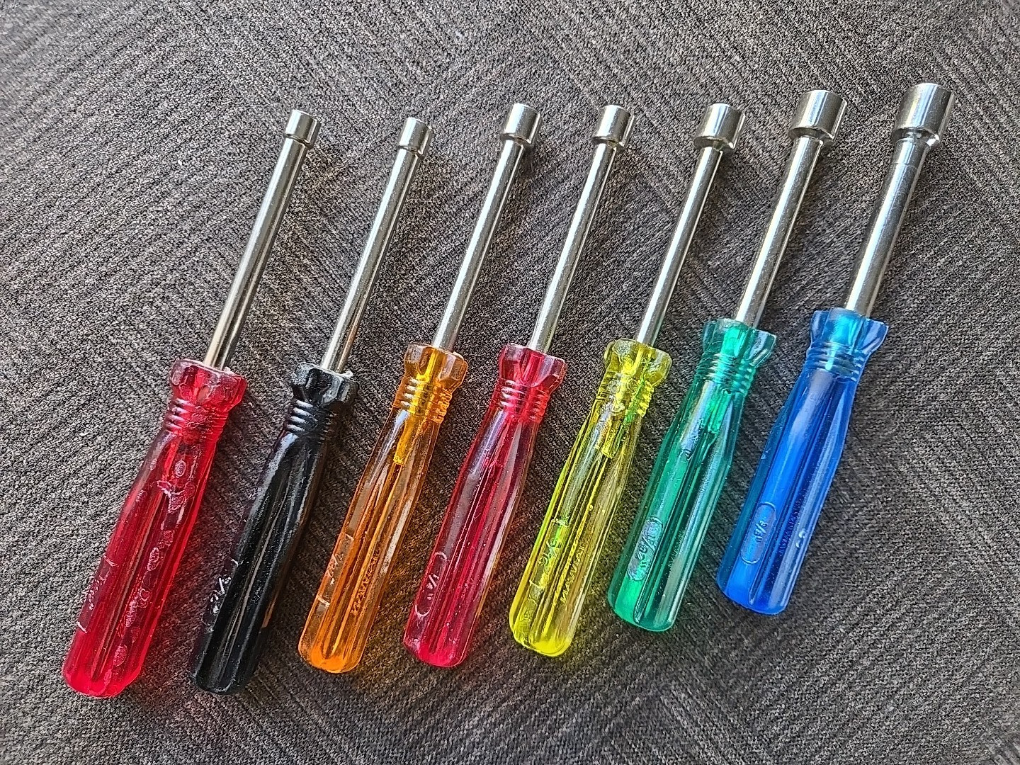 COBRA 7 PC. Nut Driver Set No. ND-7T Hardened W/ Tool Roll – Made In Taiwan