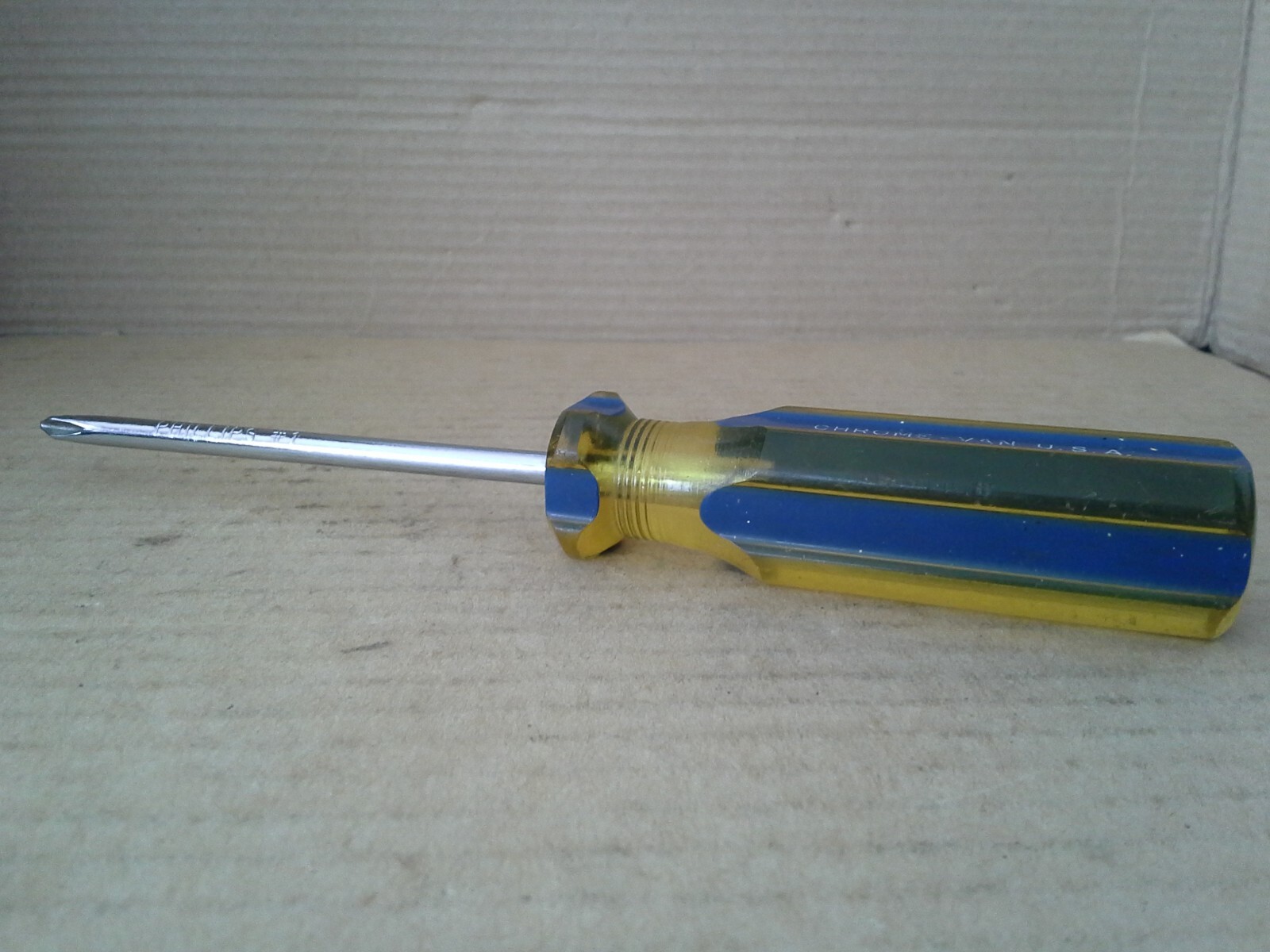 Vintage. OXWALL USA VP203 Phillips #1 Chrome-Van Screwdriver. VGC