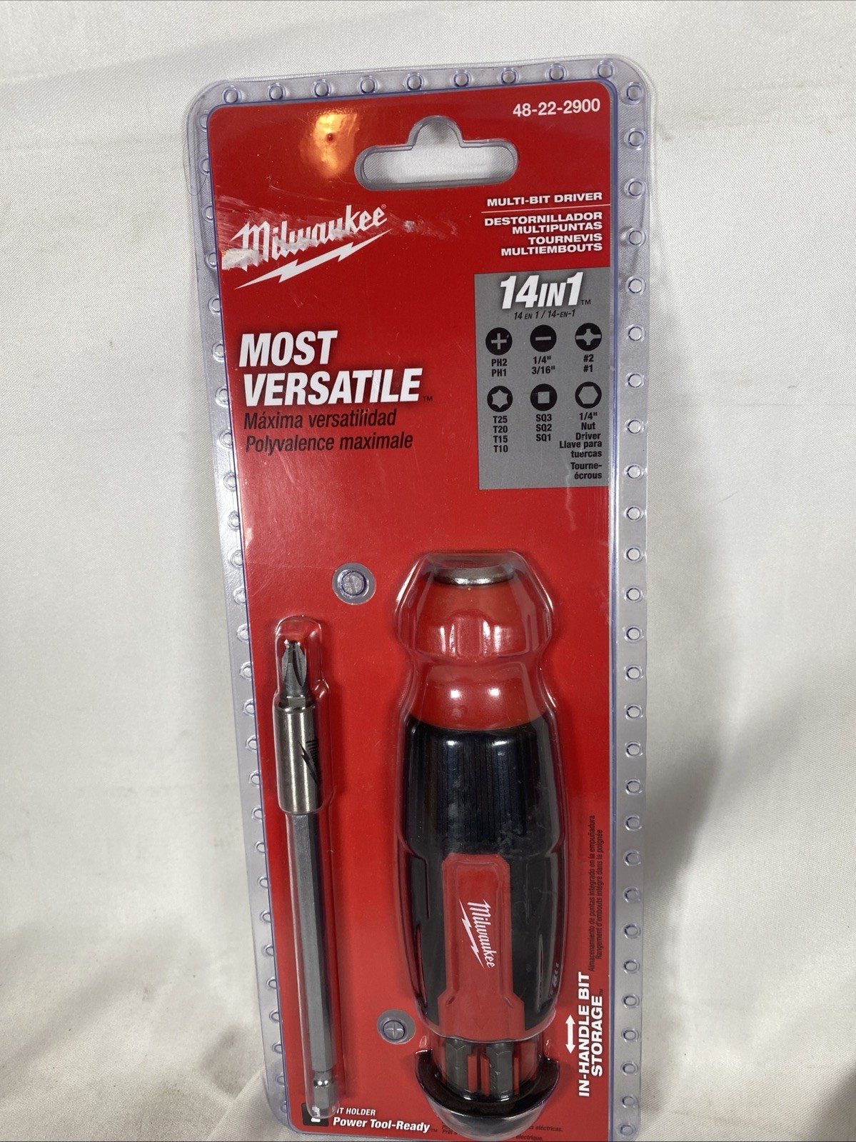 Milwaukee 48-22-2900 Most Versatile 14-In-1 Multi-Bit Driver