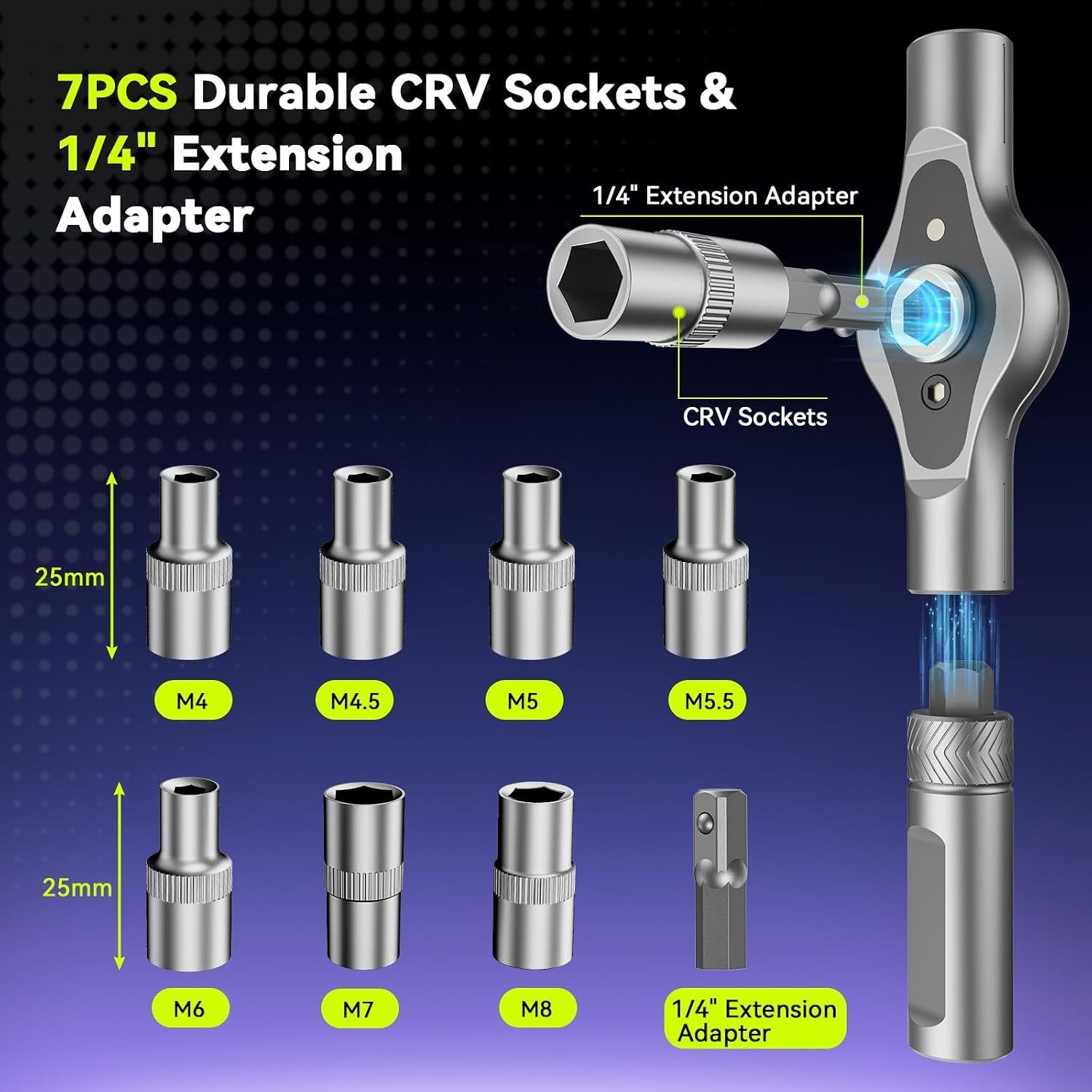 Versatile 25-in-1 Multi-Bit Screwdriver Kit with Magnetic Hold & Carry Case