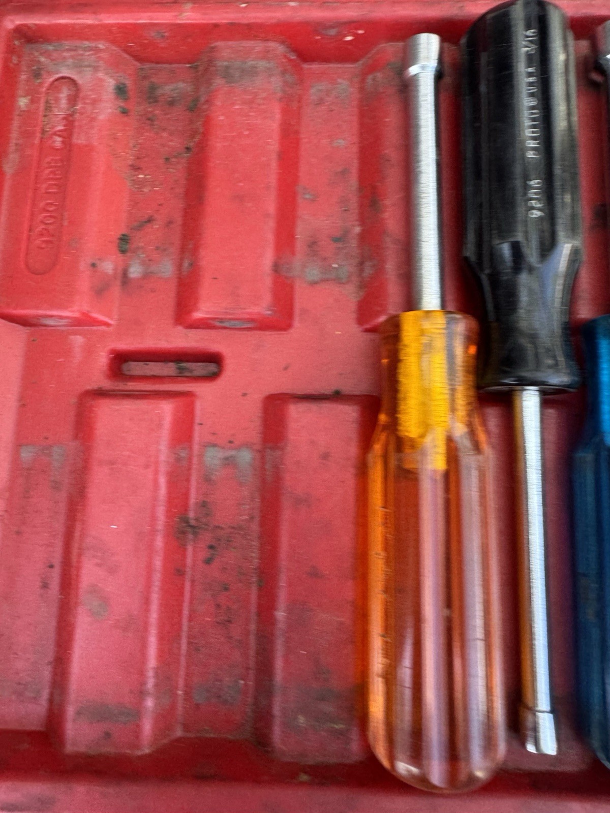 PROTO 11 Piece Solid Round Shank Nut Driver Set 3/16″ to 5/8″ Incomplete