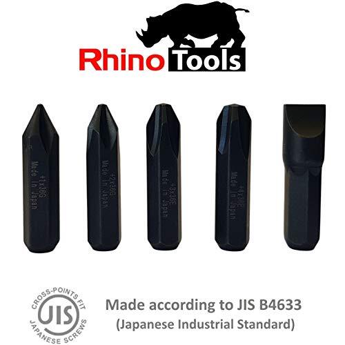 5/16″ JIS Impact Screwdriver Bits | Made in Japan | +1 +2 +3 +4-10 (36Mm