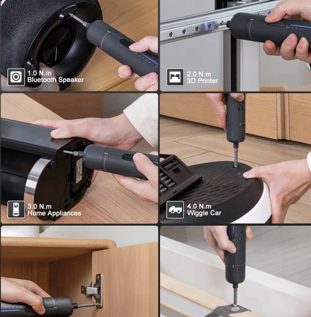 Fanttik S2 Pro Electric Screwdriver, Cordless Screwdriver Set, 7 Torque Settings