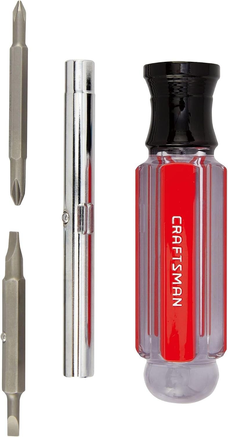Screwdriver Multi-Bit Set, 6 in 1, Acetate Handle (CMHT66052)