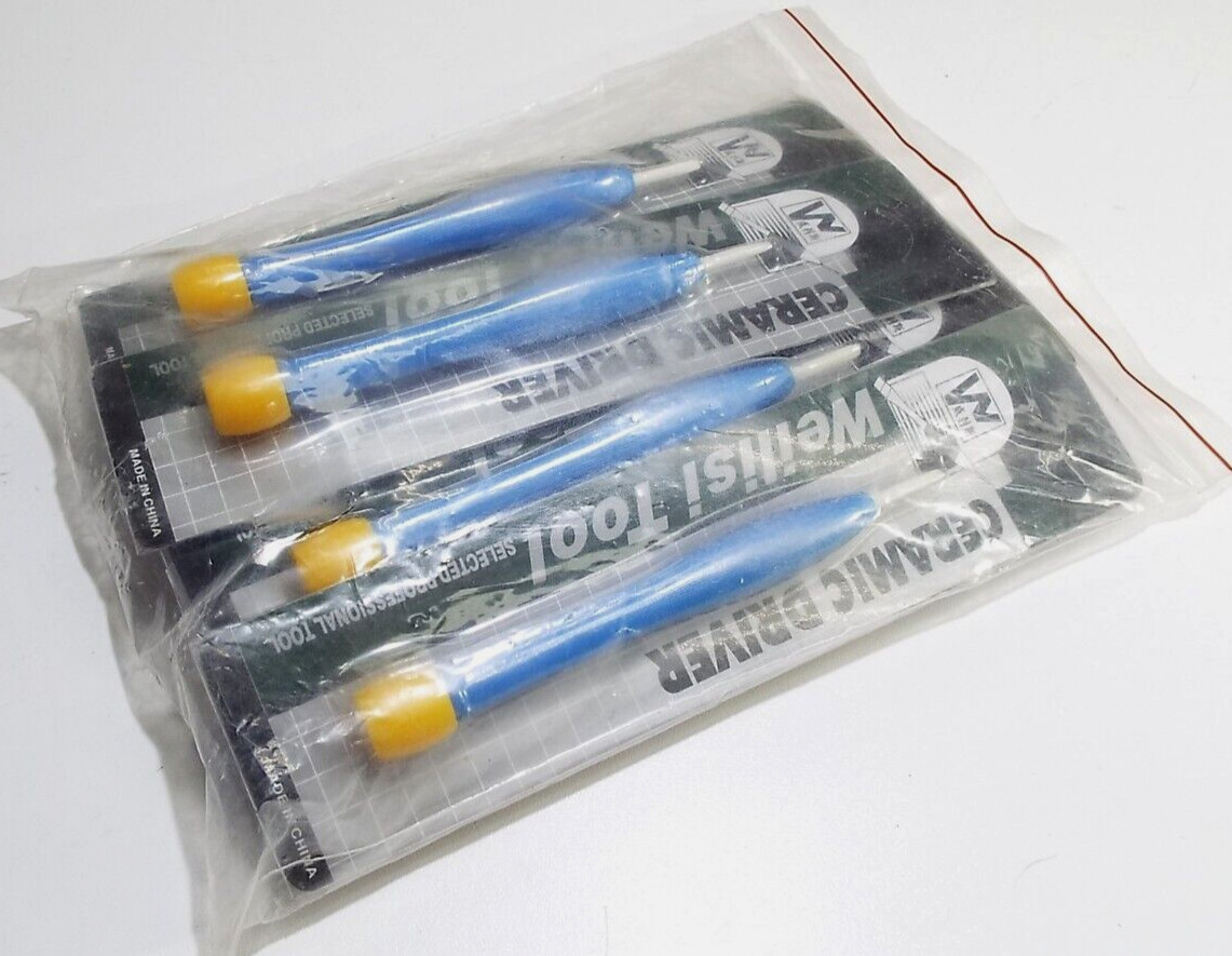 10 Ceramic Tuning alignment slotted Screw driver Non conductive Non magnetic ESD