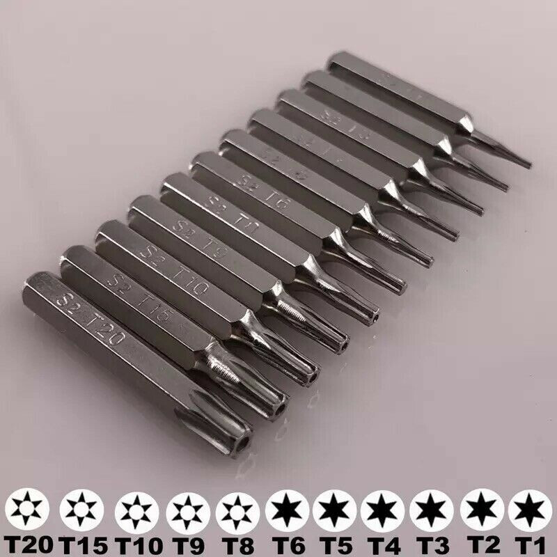 Micro Torx Bit Driver Set Security Torx T1 T2T3 T4 T5 TR6 T8H T9H T10H T15H T20H