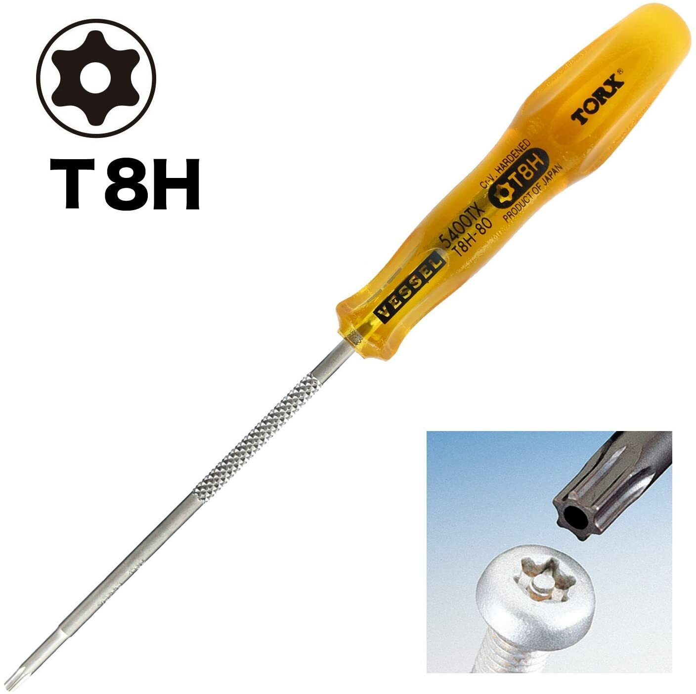 VESSEL TORX Driver 6-piece set 5400TX Power Grip T5 T6 T7H T8H T9H T10H Japan