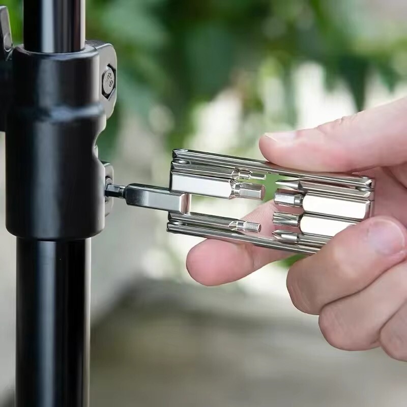 Universal Pocket travel Folding Tool Set with Screwdrivers and Wrenches