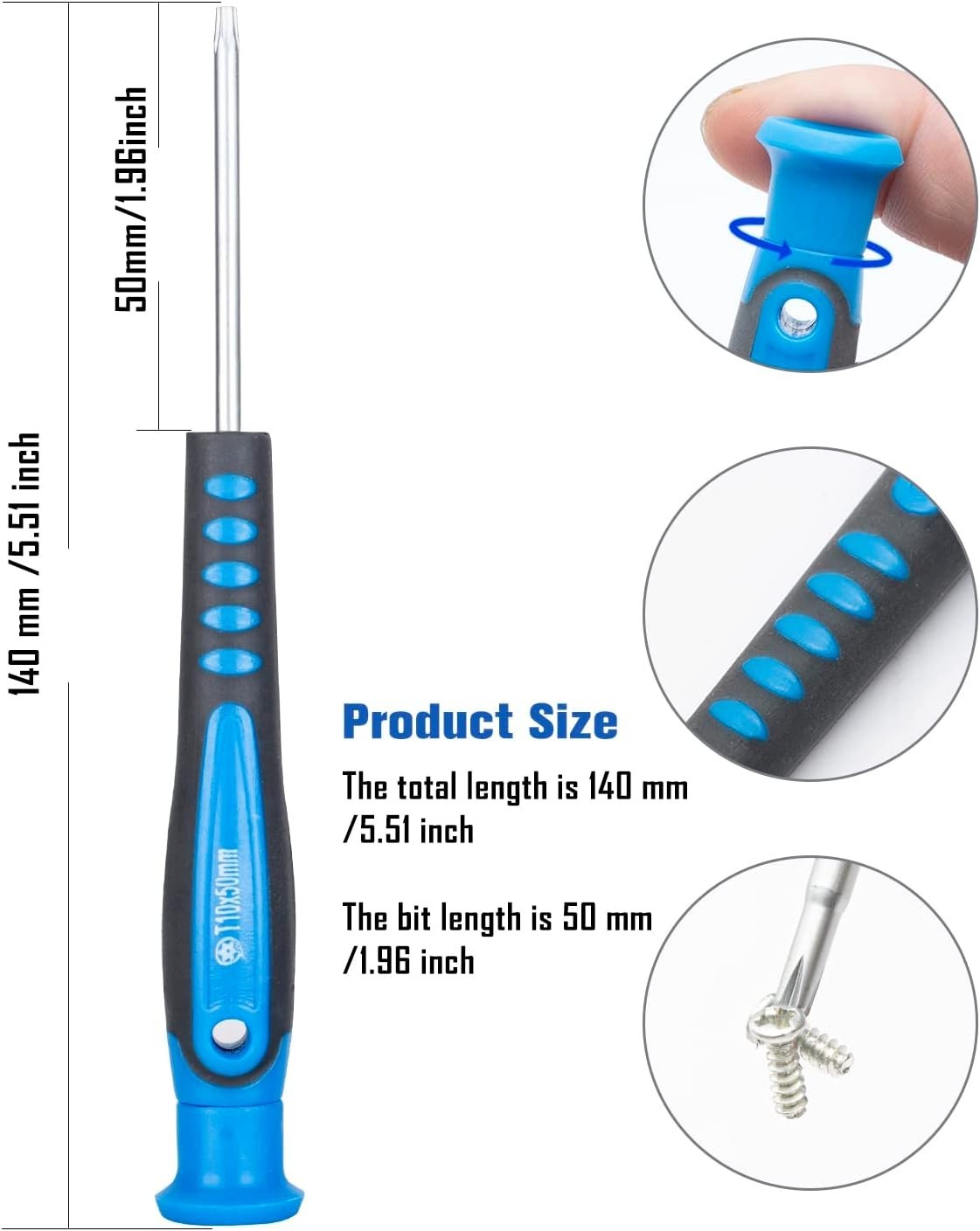 ROTATION 12-Piece Precision Screwdriver Set Phillips Slotted Torx Star BRAND NEW