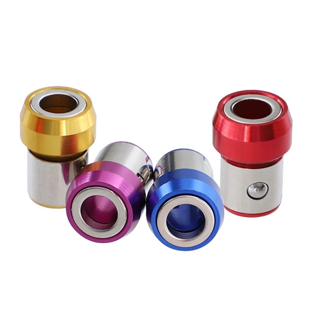 4PCS Screwdriver Magnetic Ring 6.35mm For Carpentry Magnetic Practical
