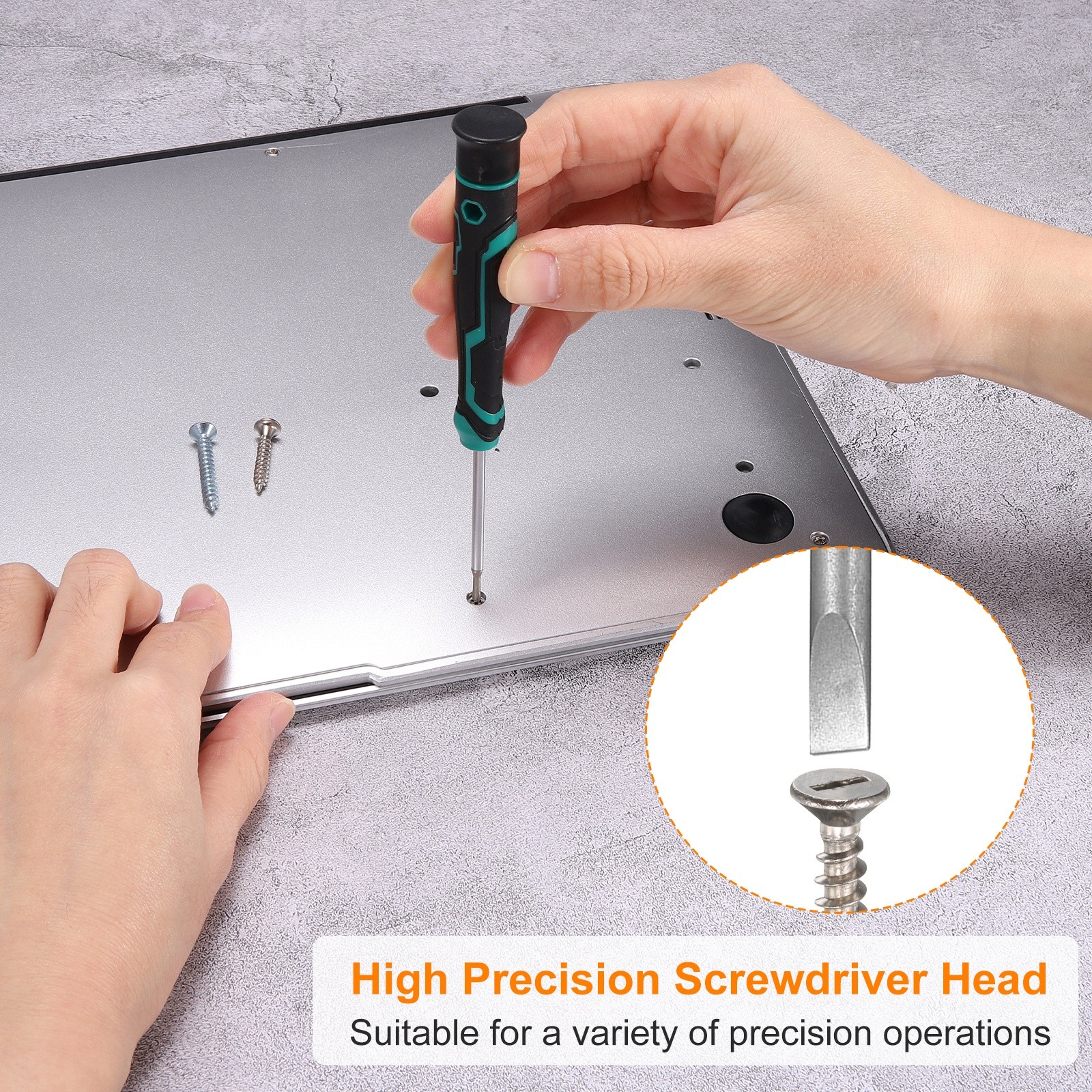 7pcs Small Phillips and Slotted Screwdriver Set Magnetic Screwdrivers S2 Steel