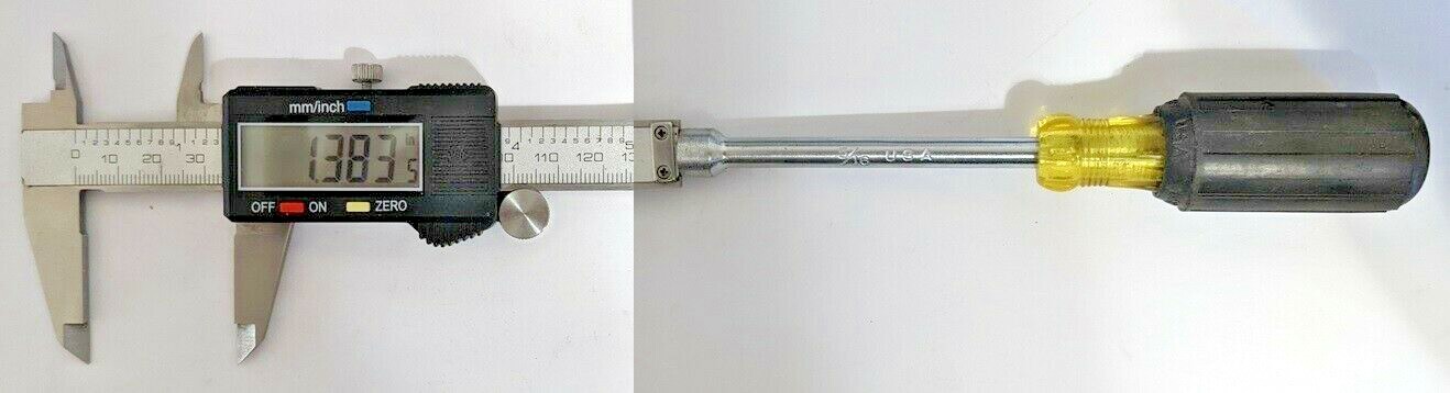 5/16 HOLLOW SHAFT NUT DRIVER 6 POINT VINTAGE CRESCENT No. 490 (QTY: 1) USA NOS