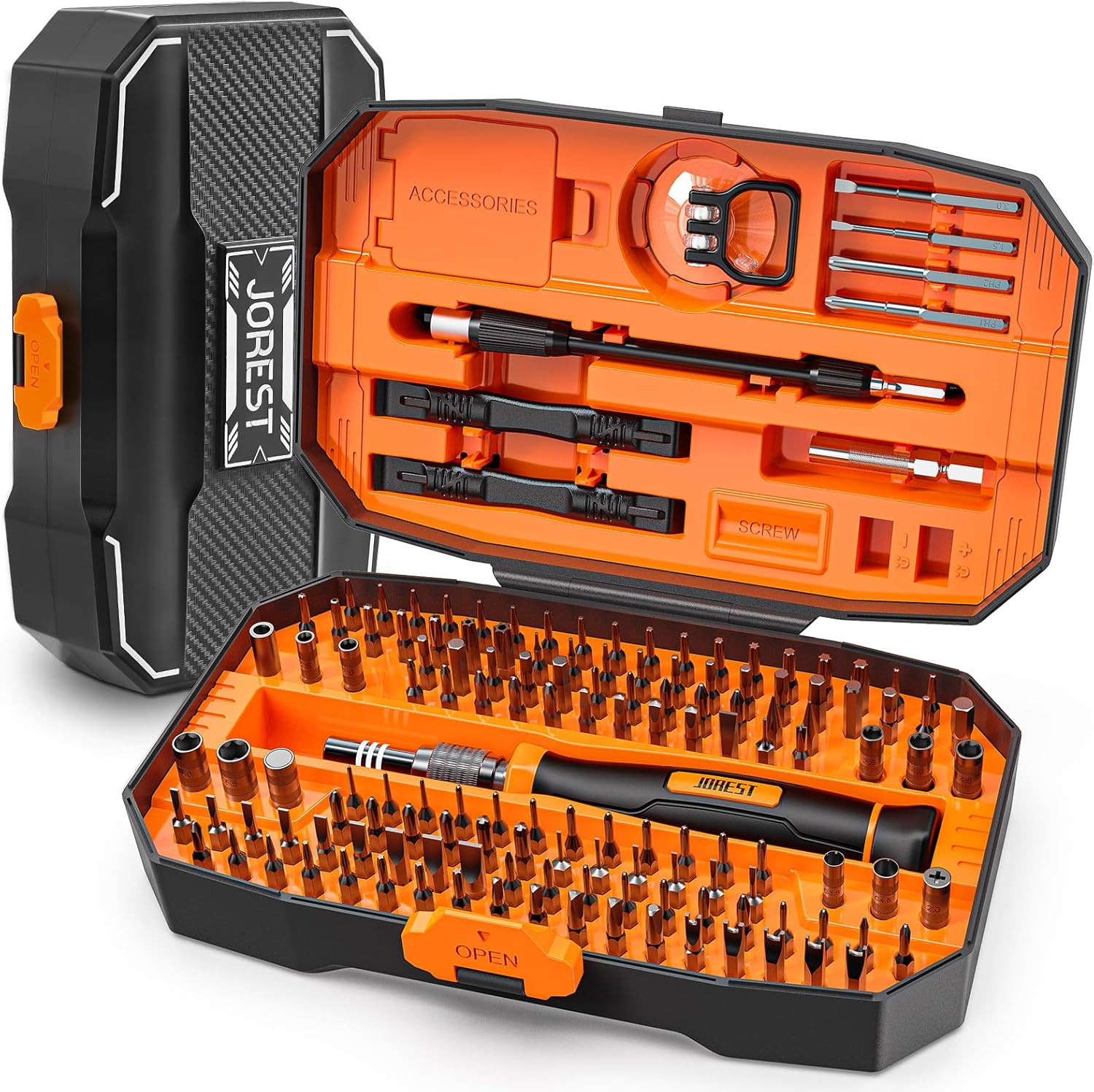JOREST 38Pcs Small Precision Screwdriver Set with Torx T5, T6, Y00, Mini Repair