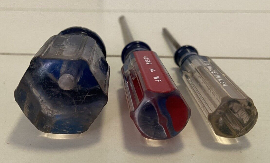 3 Craftsman Screwdrivers 2 Phillips 1 Flathead USA